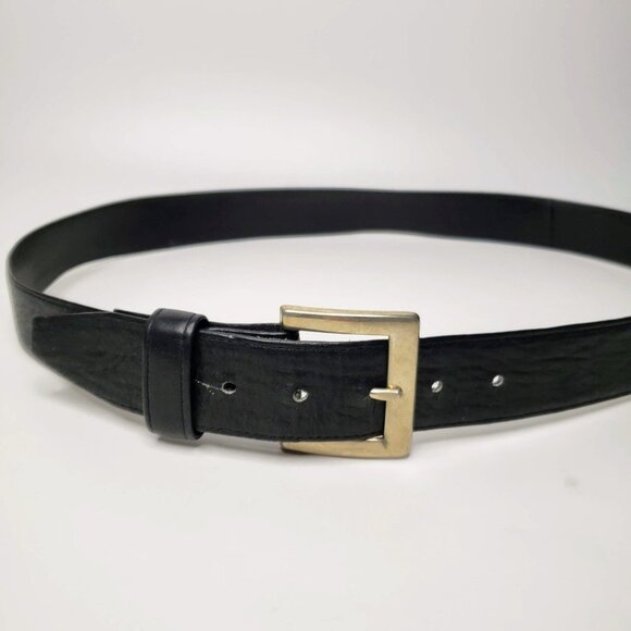 Cougar Black Steerhide Leather Men's Belt 42 - Picture 7 of 8